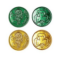 Lucky Leprechaun Plastic Coins w/ Embossed Design